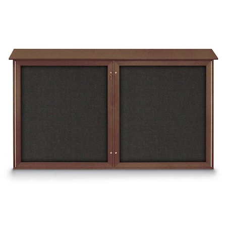 United Visual Products Open Faced Traditional Corkboard, 72x48" UV646A-SATIN-CORK